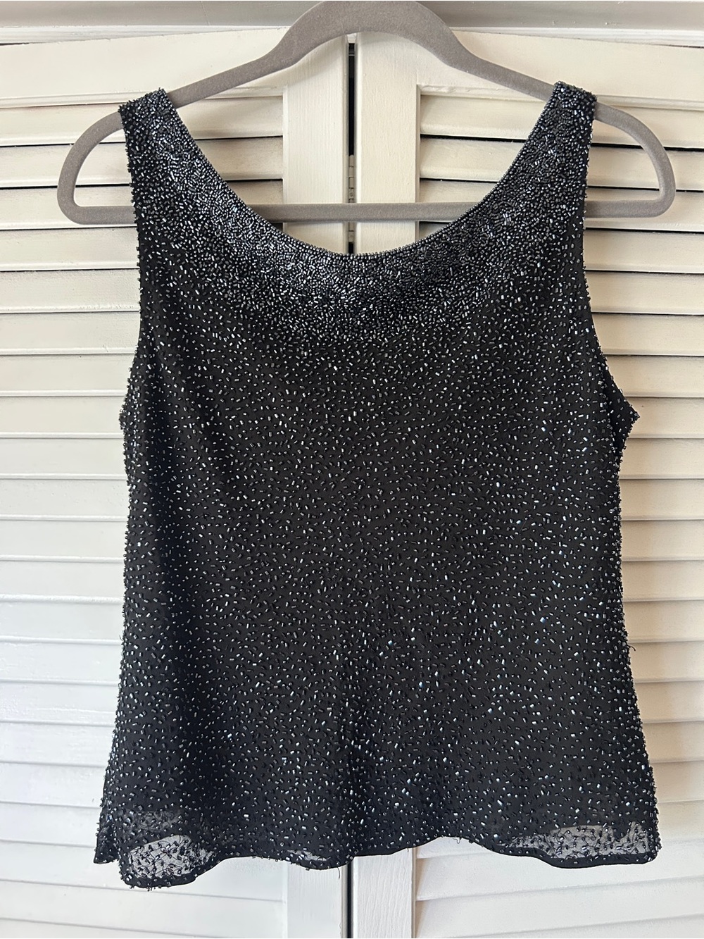 Vintage Silk Beaded Top